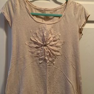 Pastel pink flower t shirt